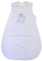 Baby Sleeping Bag Winter Model Blue And White Stripes