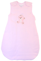 Large 22 mos - 3T 1.25 Tog for Infants and Toddlers Plush Minky Dot BABYINABAG Summer Model Baby Sleeping Bag and Sack