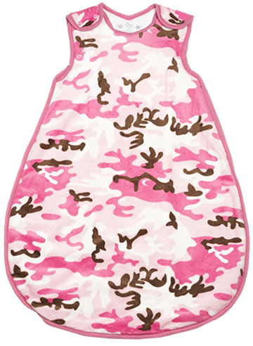 Minky Camo Pink